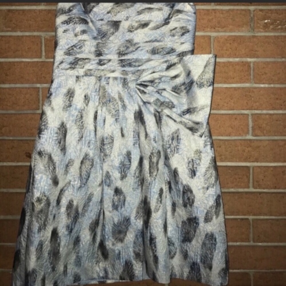 💎 BCBGMAXAZRIA💎BLUE HAZE COMBO DRESS💎 - Picture 6 of 7